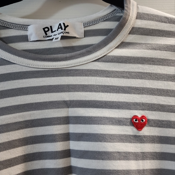 NWOT: Comme des Garcons PLAY Striped Longsleeve - Picture 2 of 4